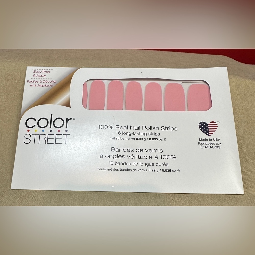 Color Street 100% Real Nail Polish Strips 16 Long Lasting Strips-Himalayan Salt